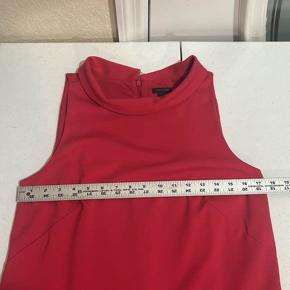 Ann Taylor, Sleeveless, Pink, High Neck Dress, Size Medium - Picture 6 of 8